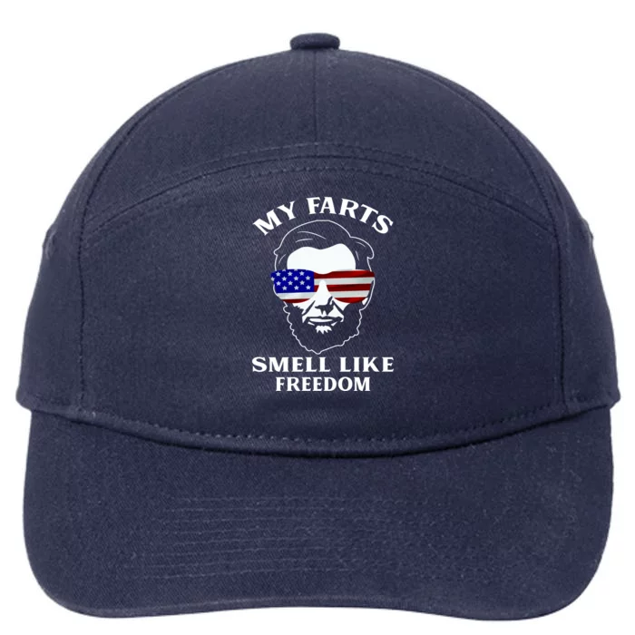 My Farts Smell Like Freedom Abraham Lincoln 7-Panel Snapback Hat