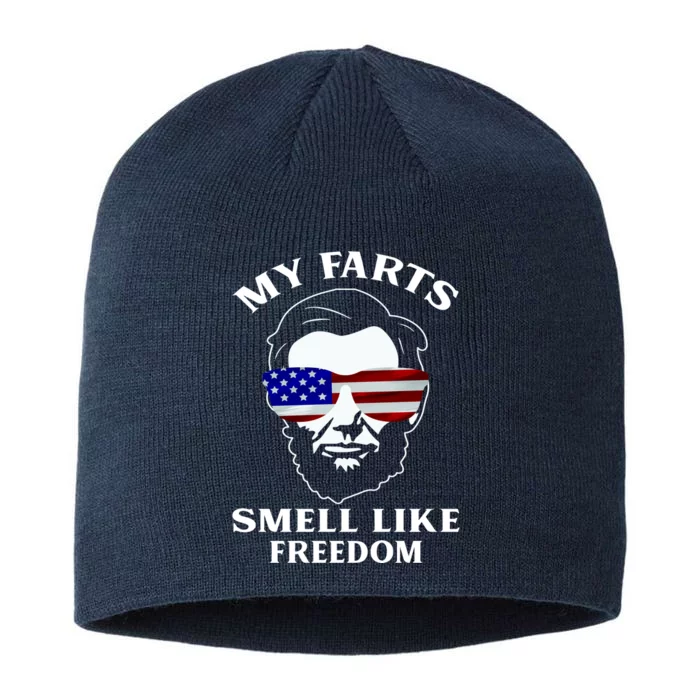 My Farts Smell Like Freedom Abraham Lincoln 8 1/2in Sustainable Knit Beanie