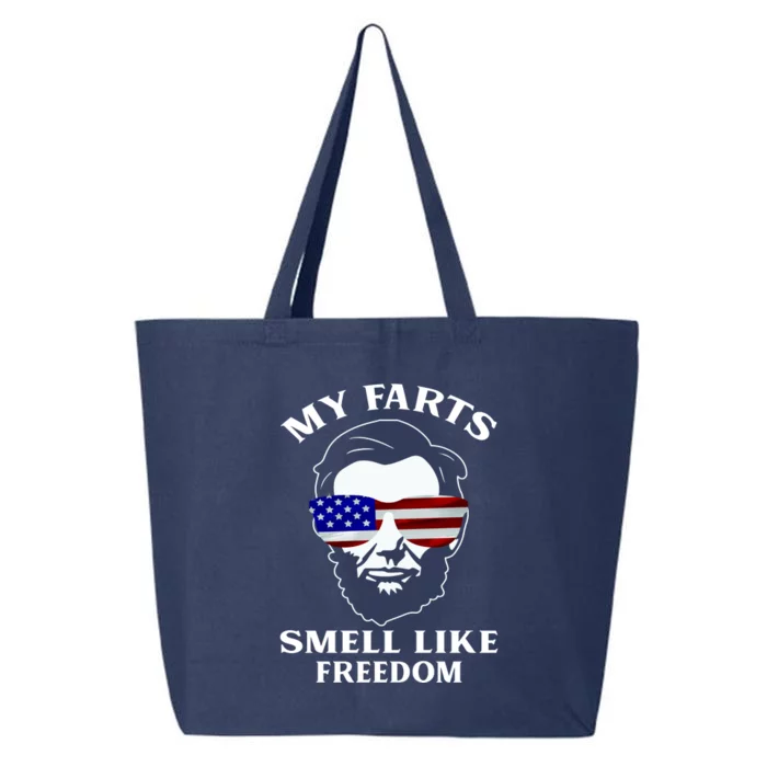 My Farts Smell Like Freedom Abraham Lincoln 25L Jumbo Tote