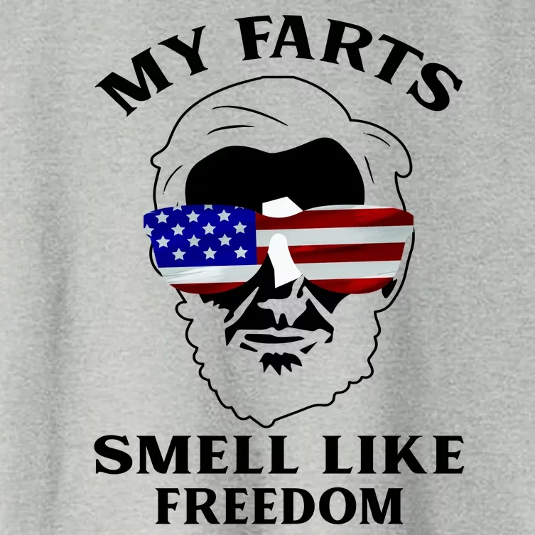 My Farts Smell Like Freedom Abraham Lincoln Women's Crop Top Tee