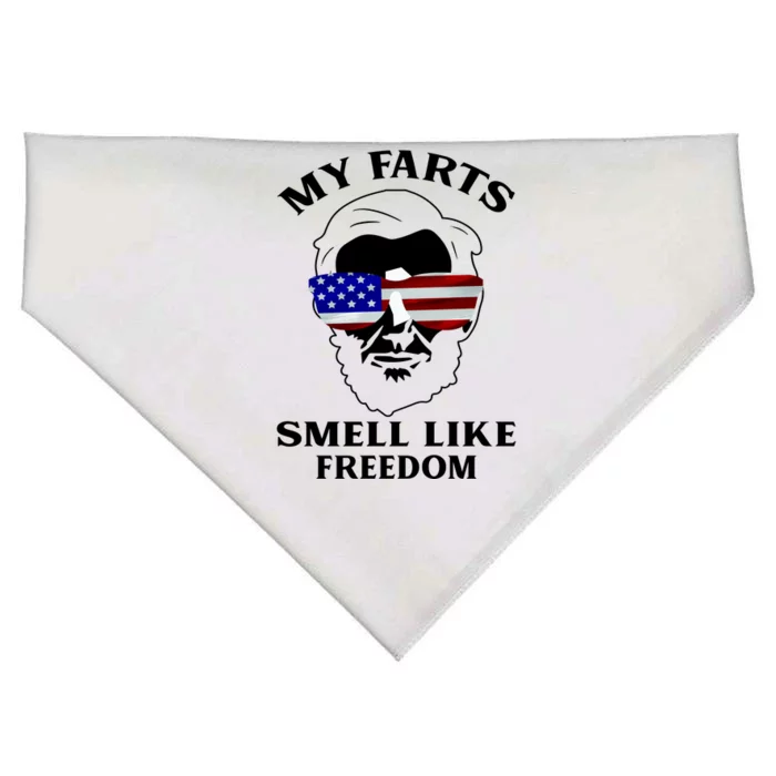 My Farts Smell Like Freedom Abraham Lincoln USA-Made Doggie Bandana