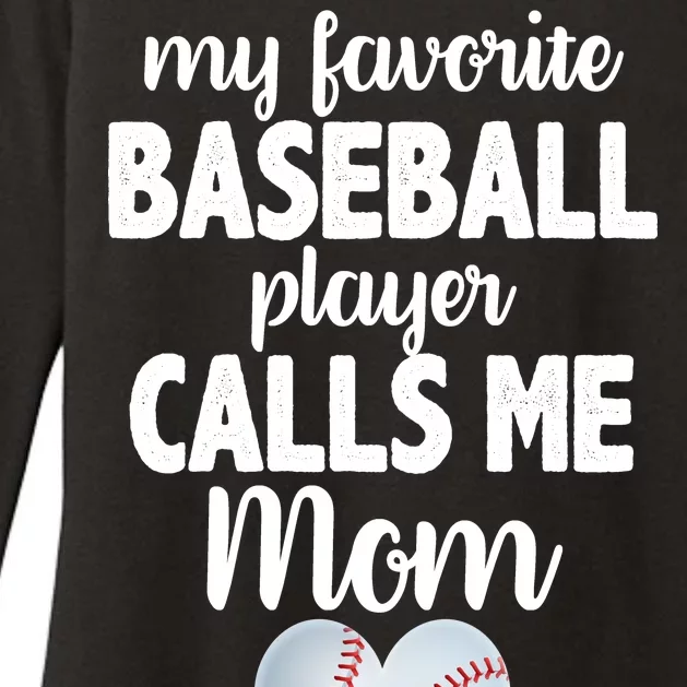 My Favorite Baseball Player Calls Me Mom Womens CVC Long Sleeve Shirt