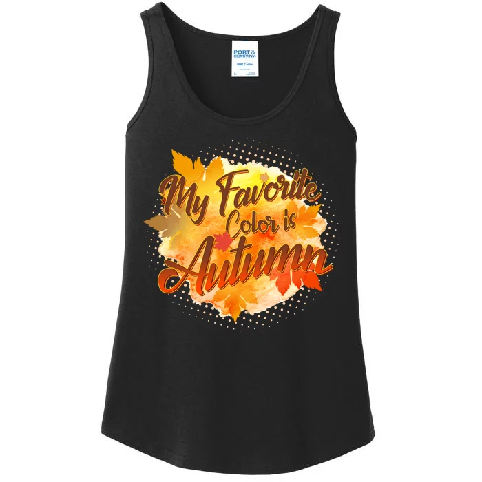 My Favorite Color Is Autumn Ladies Essential Tank