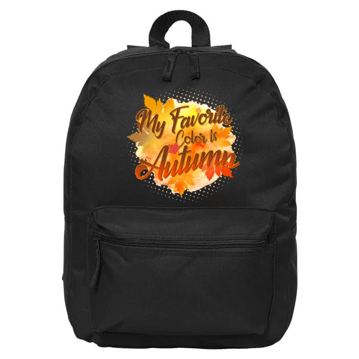 My Favorite Color Is Autumn 16 in Basic Backpack