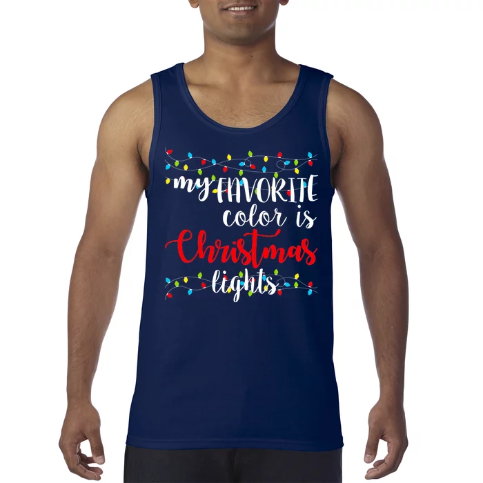 My Favorite Color Is Christmas Lights Tank Top