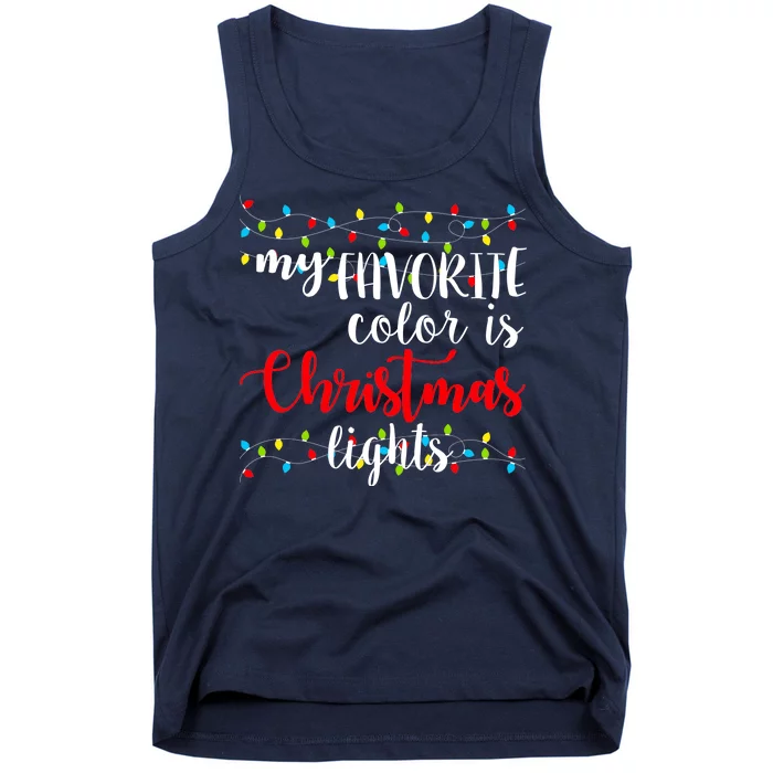 My Favorite Color Is Christmas Lights Tank Top