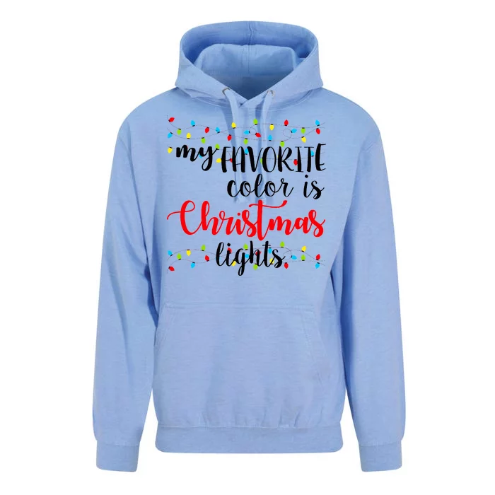 My Favorite Color Is Christmas Lights Unisex Surf Hoodie