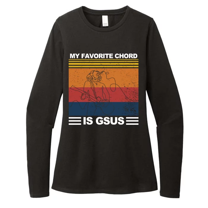 My Favorite Cord Is Gsus Womens CVC Long Sleeve Shirt