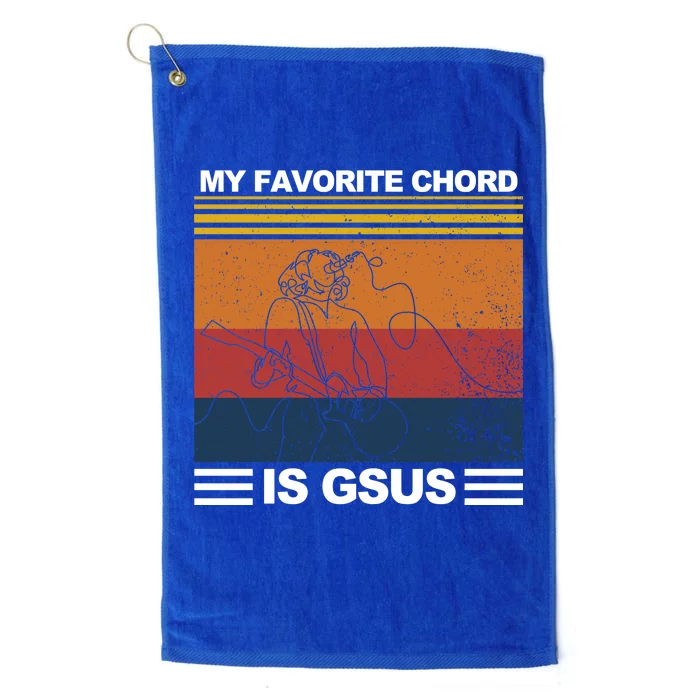 My Favorite Cord Is Gsus Platinum Collection Golf Towel