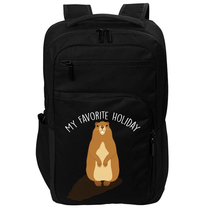 My Favorite Holiday Groundhog Day Impact Tech Backpack