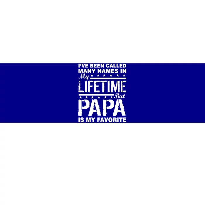 My Favorite Name Is Papa Bumper Sticker