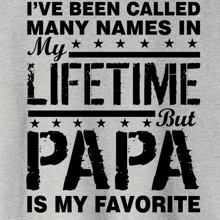 My Favorite Name Is Papa Women's Crop Top Tee