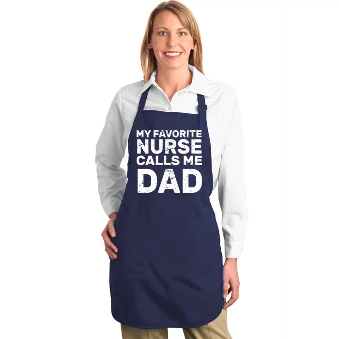 My Favorite Nurse Call Me Dad Full-Length Apron With Pocket