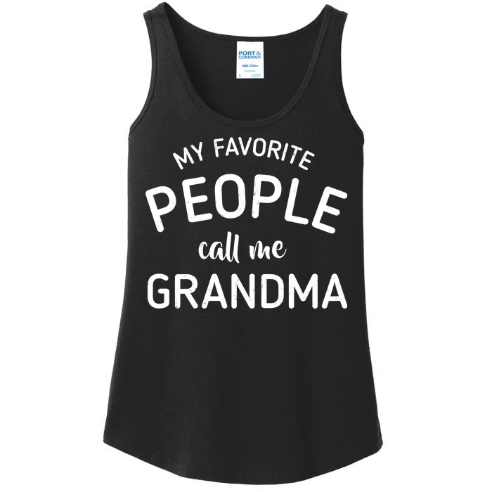 My Favorite People Call Me Grandma Ladies Essential Tank