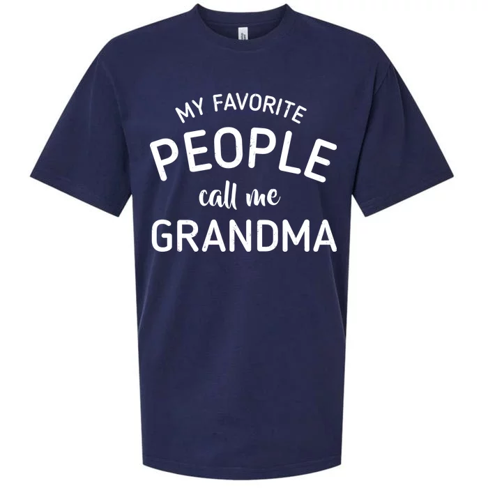 My Favorite People Call Me Grandma Sueded Cloud Jersey T-Shirt