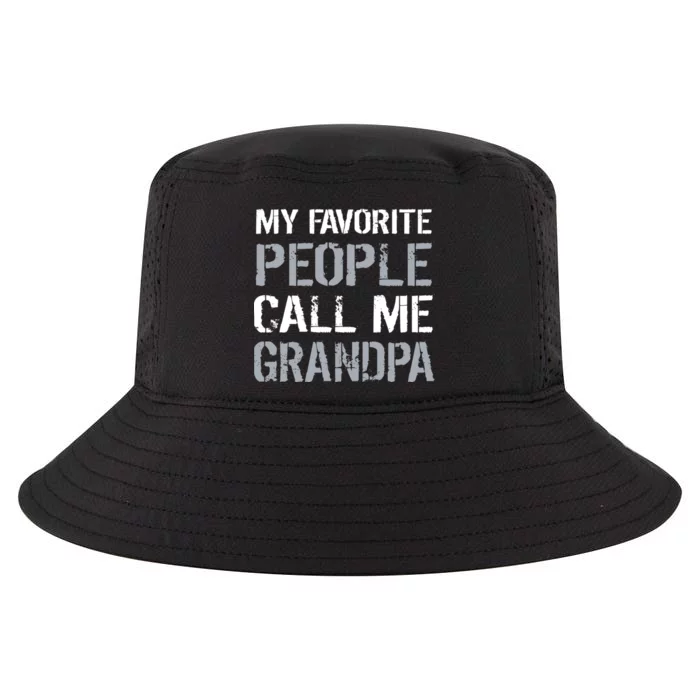 My Favorite People Call Me Grandpa Cool Comfort Performance Bucket Hat