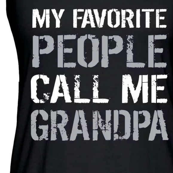 My Favorite People Call Me Grandpa Ladies Essential Flowy Tank