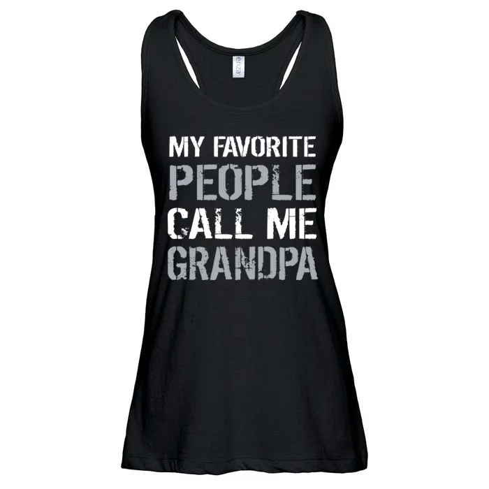 My Favorite People Call Me Grandpa Ladies Essential Flowy Tank