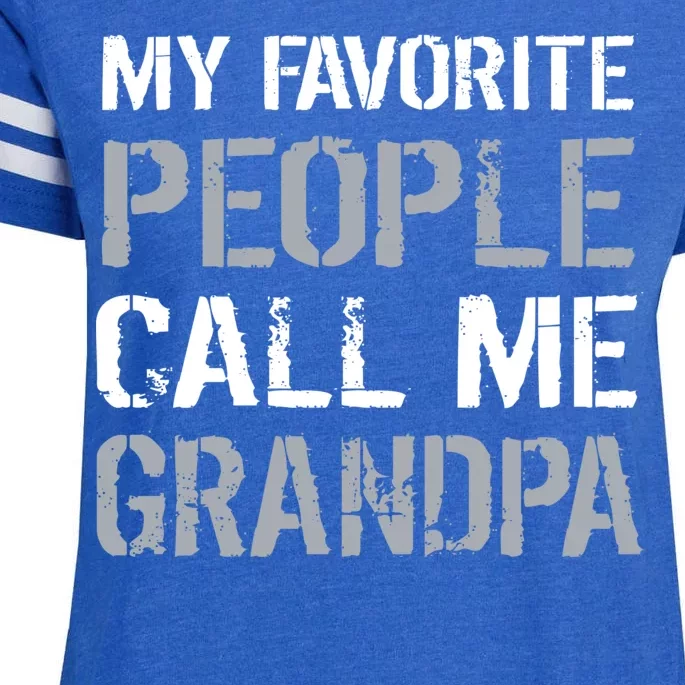 My Favorite People Call Me Grandpa Enza Ladies Jersey Football T-Shirt