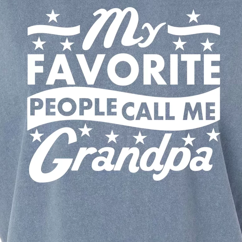 My Favorite People Call Me Grandpa Father's Day Garment-Dyed Women's Muscle Tee