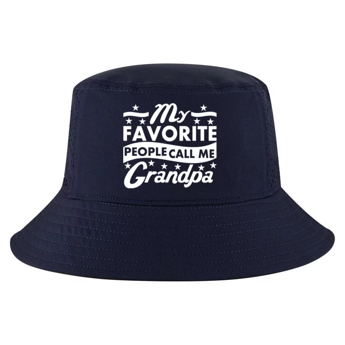 My Favorite People Call Me Grandpa Father's Day Cool Comfort Performance Bucket Hat