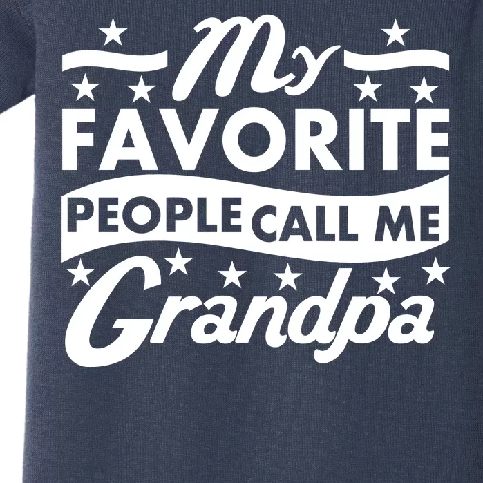 My Favorite People Call Me Grandpa Father's Day Baby Bodysuit