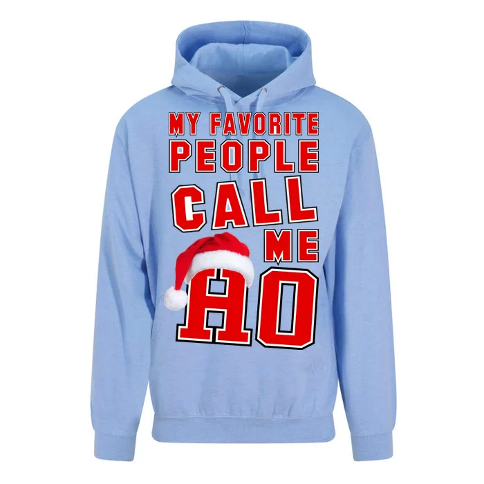 My Favorite People Call Me Ho Christmas Santa Claus Unisex Surf Hoodie