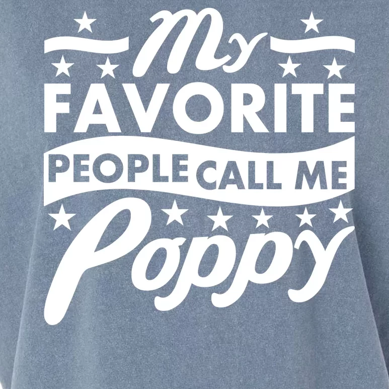 My Favorite People Call Me Poppy Garment-Dyed Women's Muscle Tee