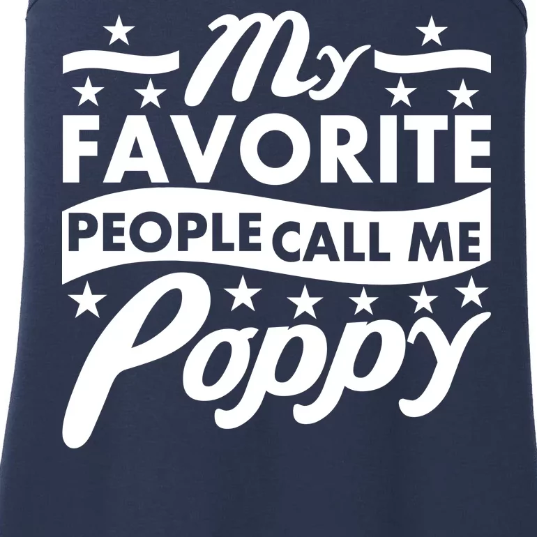 My Favorite People Call Me Poppy Ladies Essential Tank