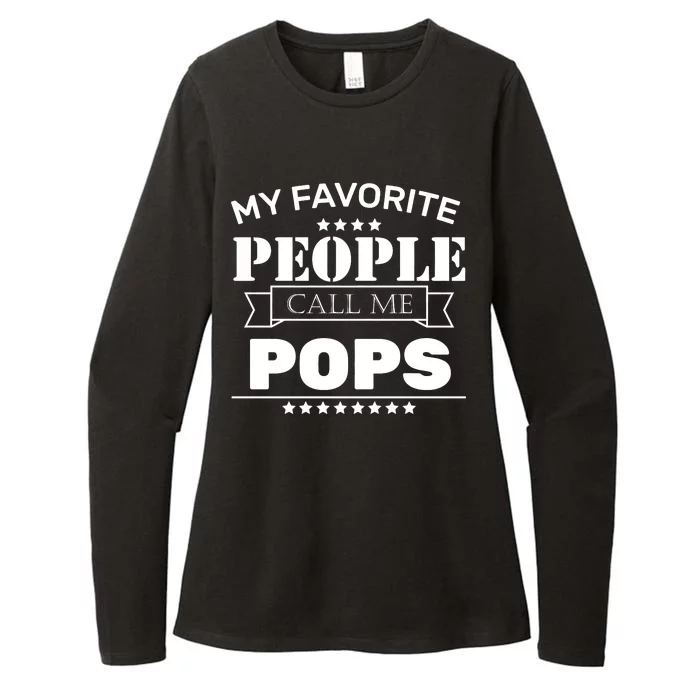 My Favorite People Call Me Pops Womens CVC Long Sleeve Shirt