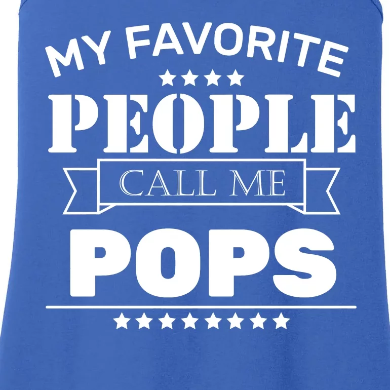 My Favorite People Call Me Pops Ladies Essential Tank