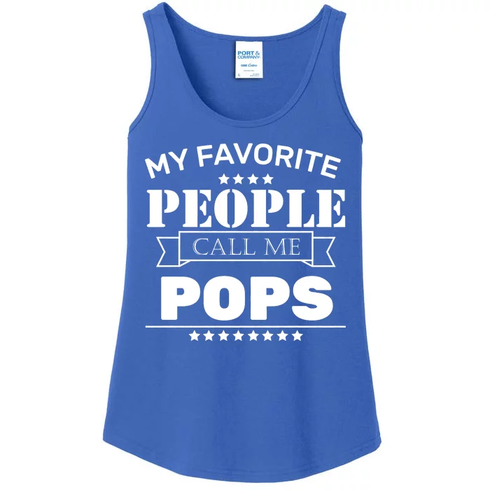 My Favorite People Call Me Pops Ladies Essential Tank