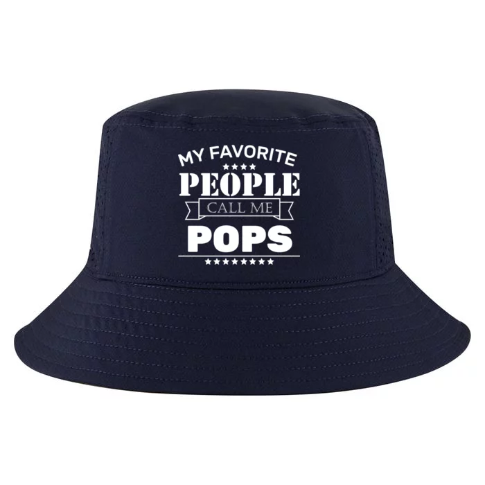 My Favorite People Call Me Pops Cool Comfort Performance Bucket Hat