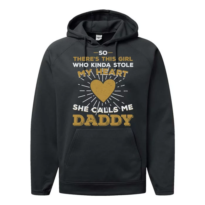 My Favorite Person Calls Me Daddy Performance Fleece Hoodie