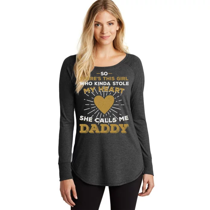 My Favorite Person Calls Me Daddy Women's Perfect Tri Tunic Long Sleeve Shirt