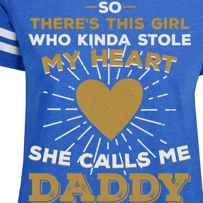 My Favorite Person Calls Me Daddy Enza Ladies Jersey Football T-Shirt