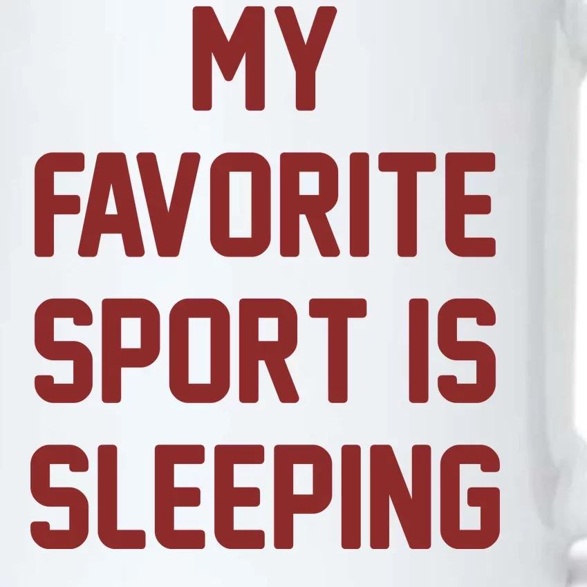 My Favorite Sport Is Sleeping Black Color Changing Mug