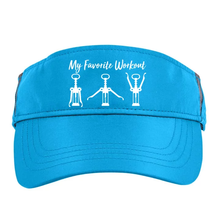 My Favorite Workout Wine Lover Adult Drive Performance Visor