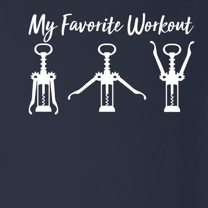 My Favorite Workout Wine Lover Toddler Long Sleeve Shirt