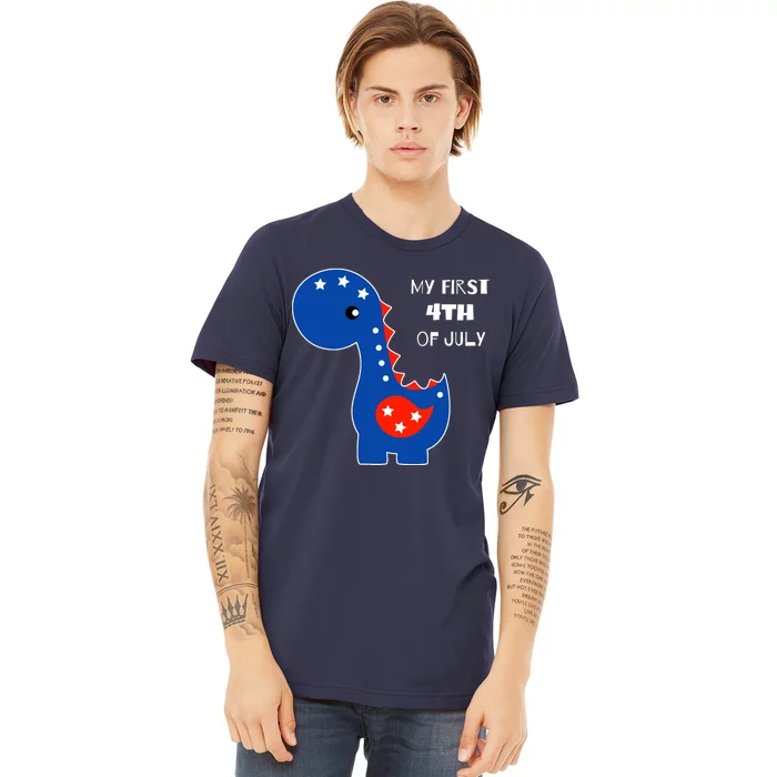 My First 4th of July Cute Dinosaur Premium T-Shirt