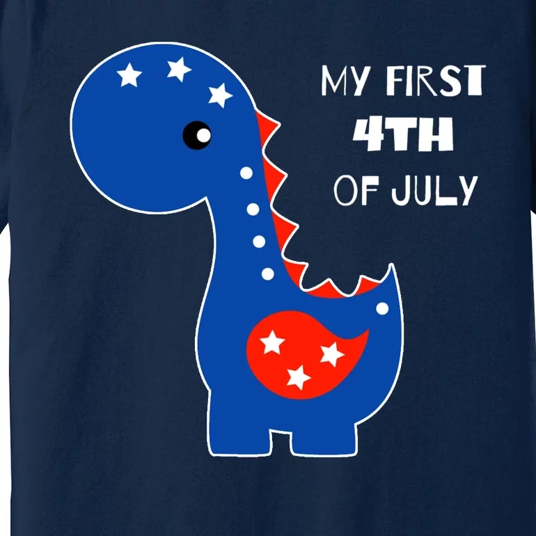 My First 4th of July Cute Dinosaur Premium T-Shirt