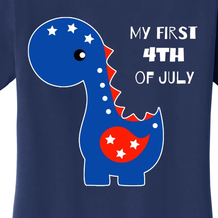 My First 4th of July Cute Dinosaur Women's T-Shirt