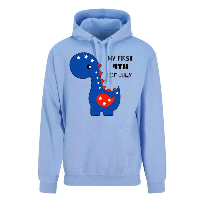 My First 4th of July Cute Dinosaur Unisex Surf Hoodie