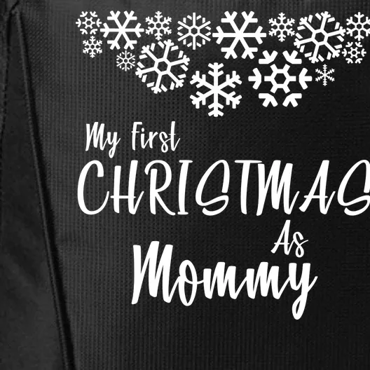 My First Christmas As Mommy City Backpack