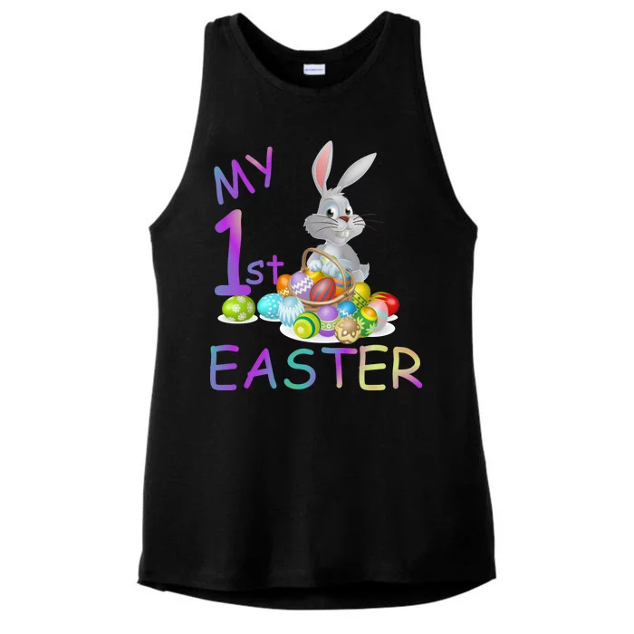 My First Easter Ladies Tri-Blend Wicking Tank