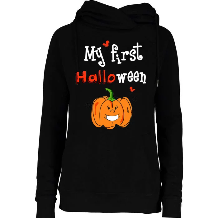 My First Halloween Womens Funnel Neck Pullover Hood