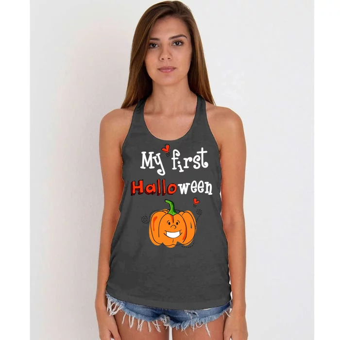 My First Halloween Women's Knotted Racerback Tank