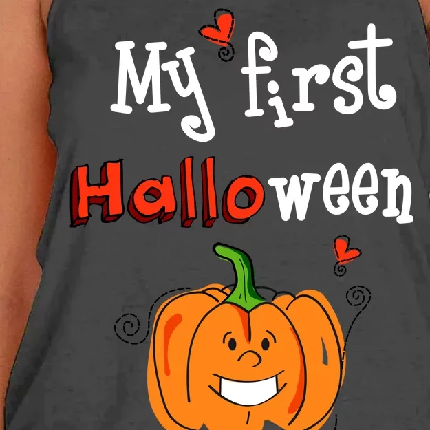 My First Halloween Women's Knotted Racerback Tank