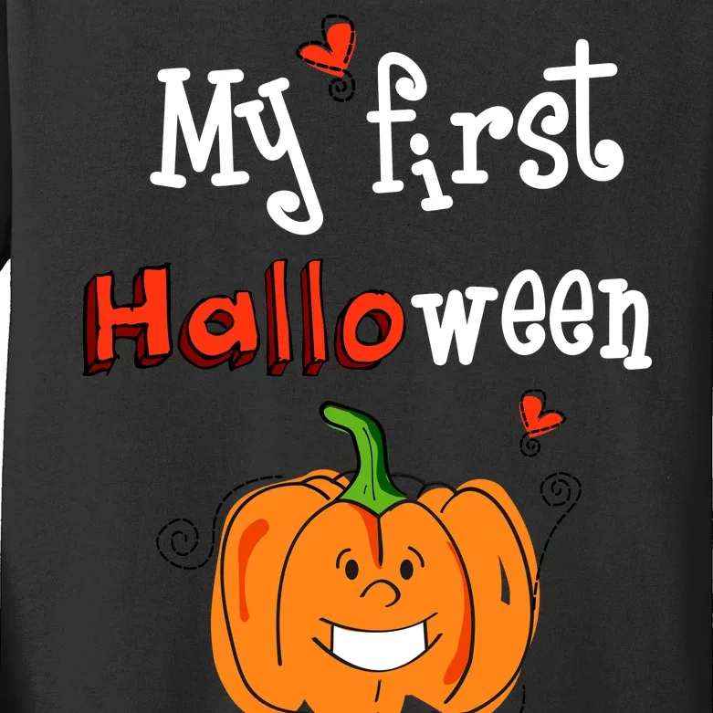 My First Halloween Kids Long Sleeve Shirt