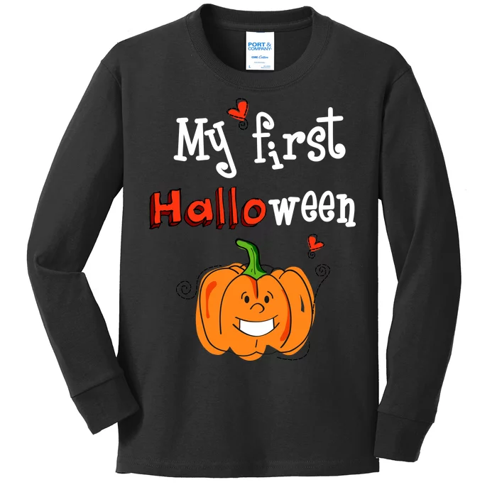 My First Halloween Kids Long Sleeve Shirt